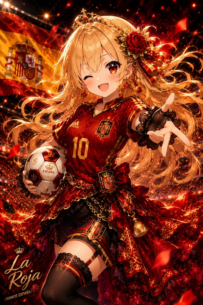 【期間限定】ステッカー スペイン代表ラ・ロハ