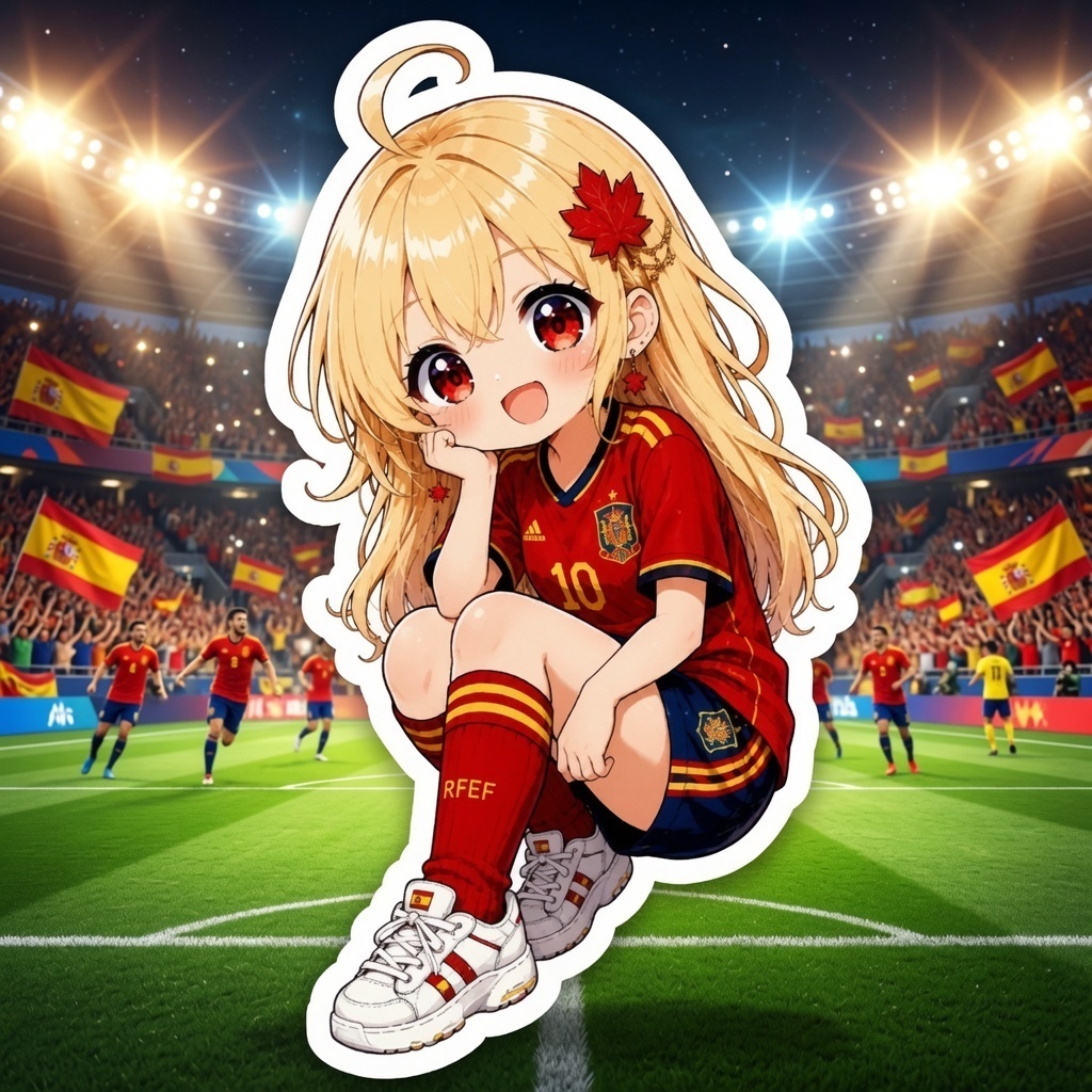 【期間限定】ステッカー スペイン代表ラ・ロハ