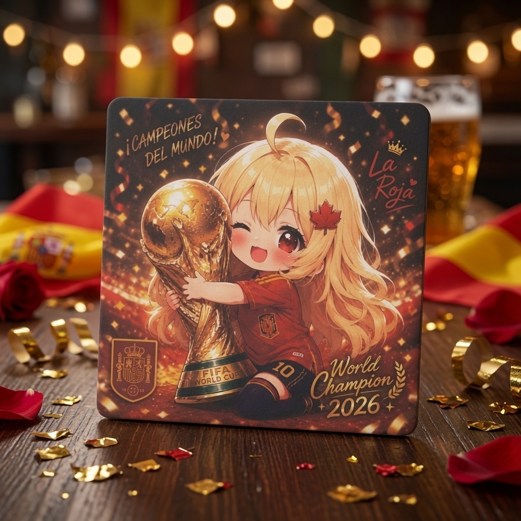【期間限定】スペイン優勝記念 白雲石コースター