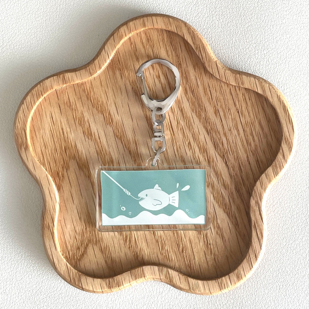 つられた!キーホルダー