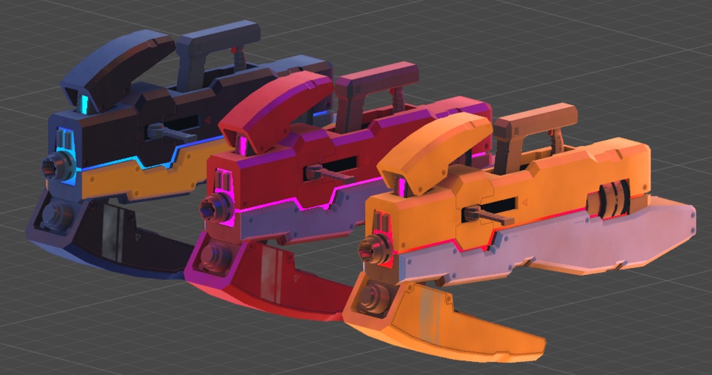 ONKC-008ブラスター - 手持ちプラズマ砲3Dモデル