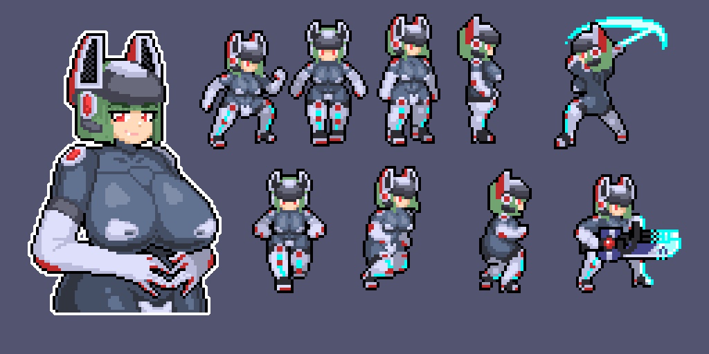 量産型ラールクのドット絵素材【Berserk B.I.T.S用】