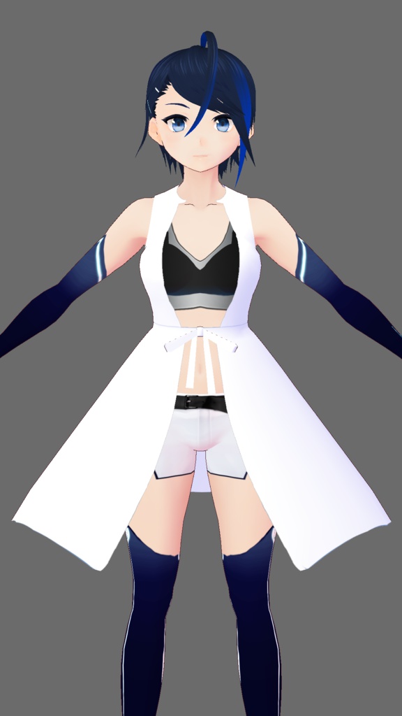 【無料】VRoid用 肩出しジャケット雛形