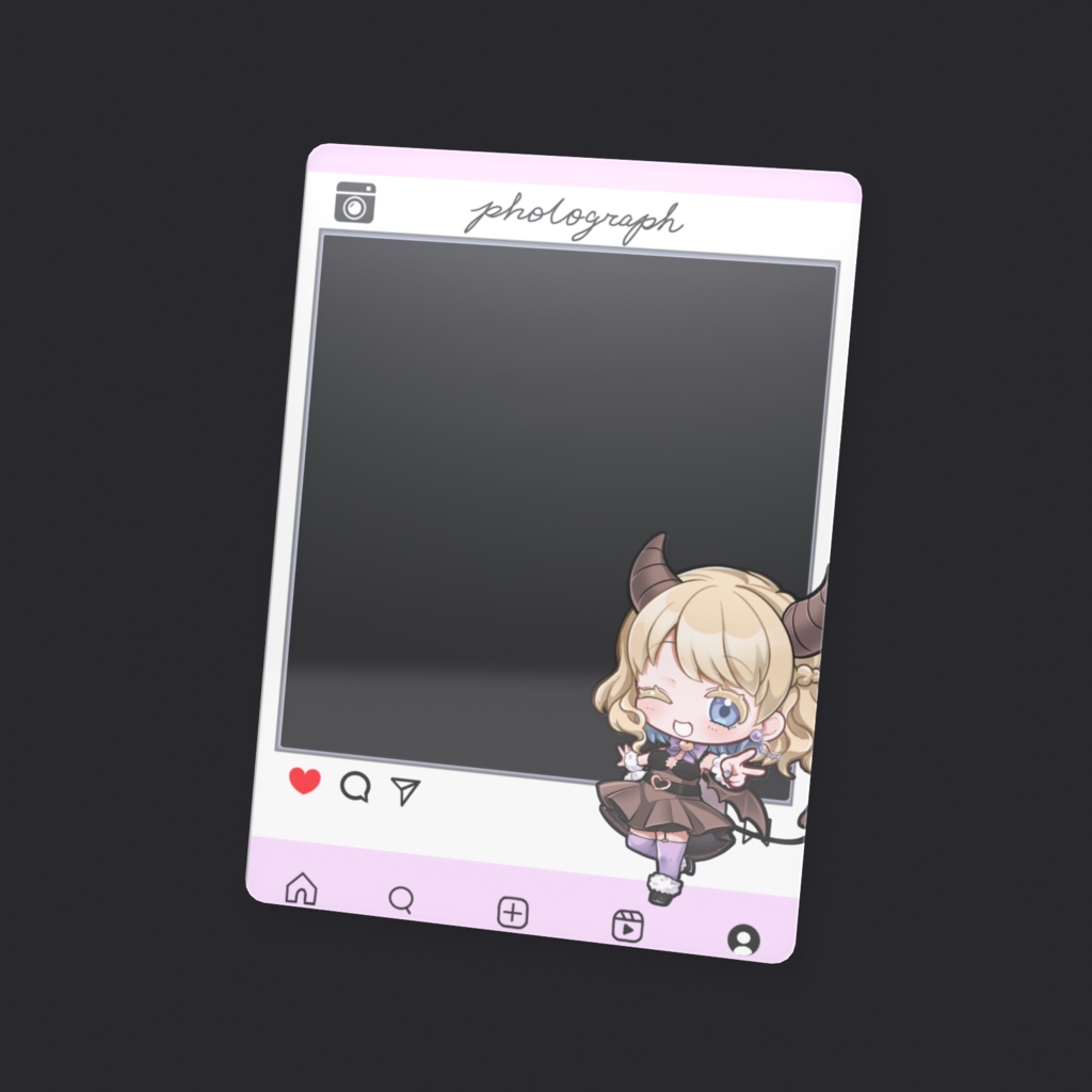 SNS風フレームクリアカード