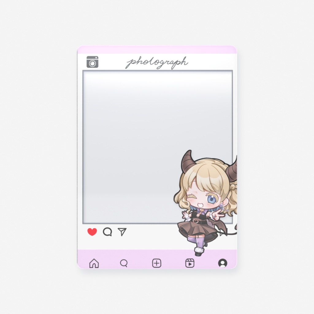 SNS風フレームクリアカード