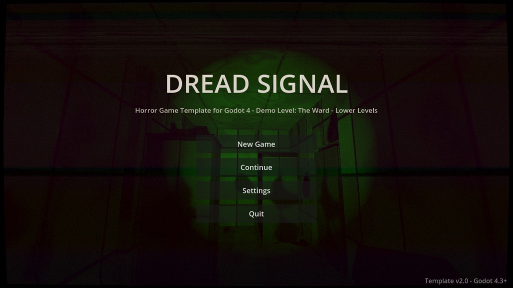 ホラーゲーム開発テンプレート「Dread Signal テンプレート for Godot 4」| 一人称操作・ストーカーAI・正気度システム・スケア基盤+デモレベル付き(商用可)