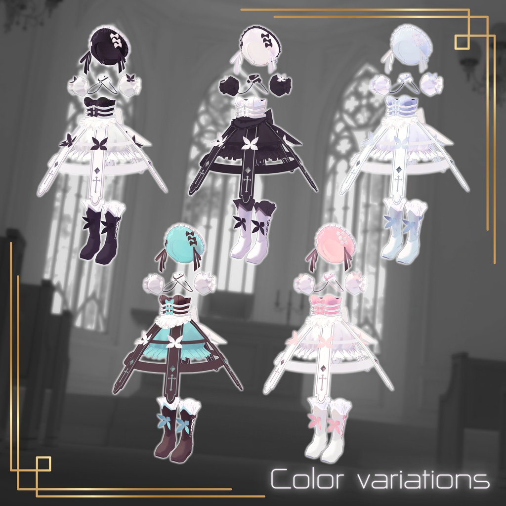 【4アバター対応】かぷち~のHolic【VRC想定衣装】