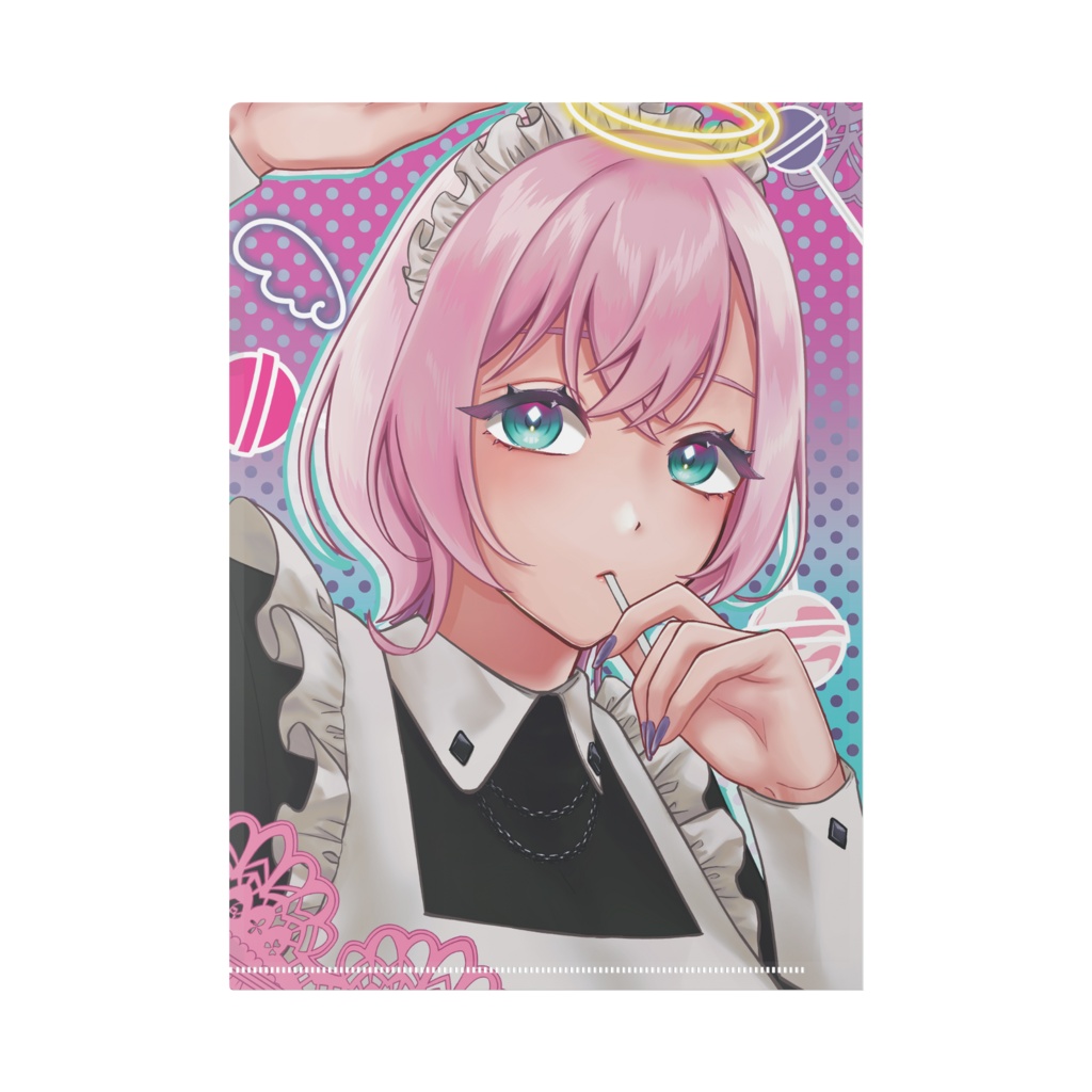 クリアファイルA4 メイド天使