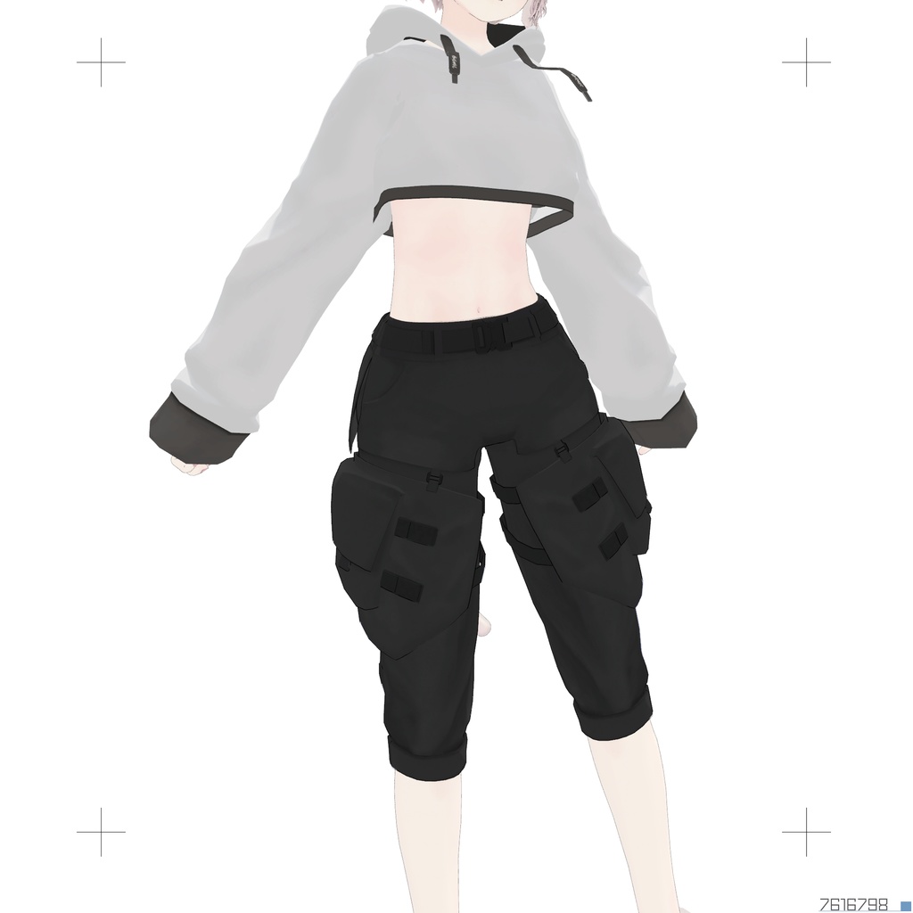 【ヨル&アノネ(A1Xbody)用】P23_テックパンツ