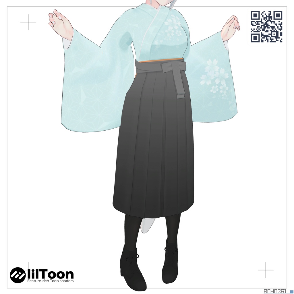 【B01&A1Xボディ向け】袴っぽい和服とレギンス