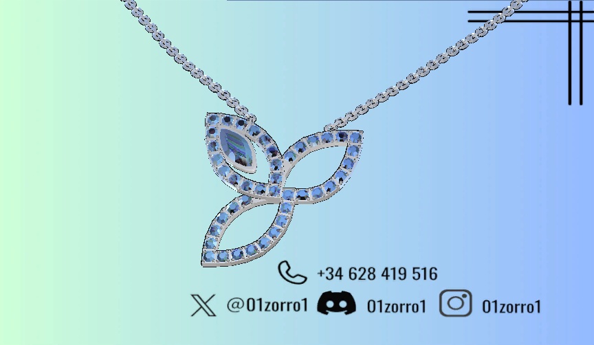 リリー フラワー アクセサリーセット(リング&ネックレス)/ Lily Flower Accessory Set (Ring & Necklace)