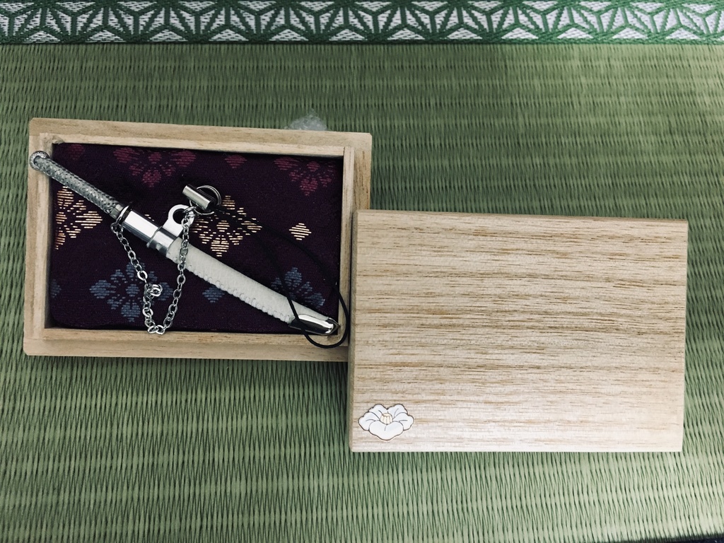 手作り刀ストラップ「GEKKOU」(箱付き)