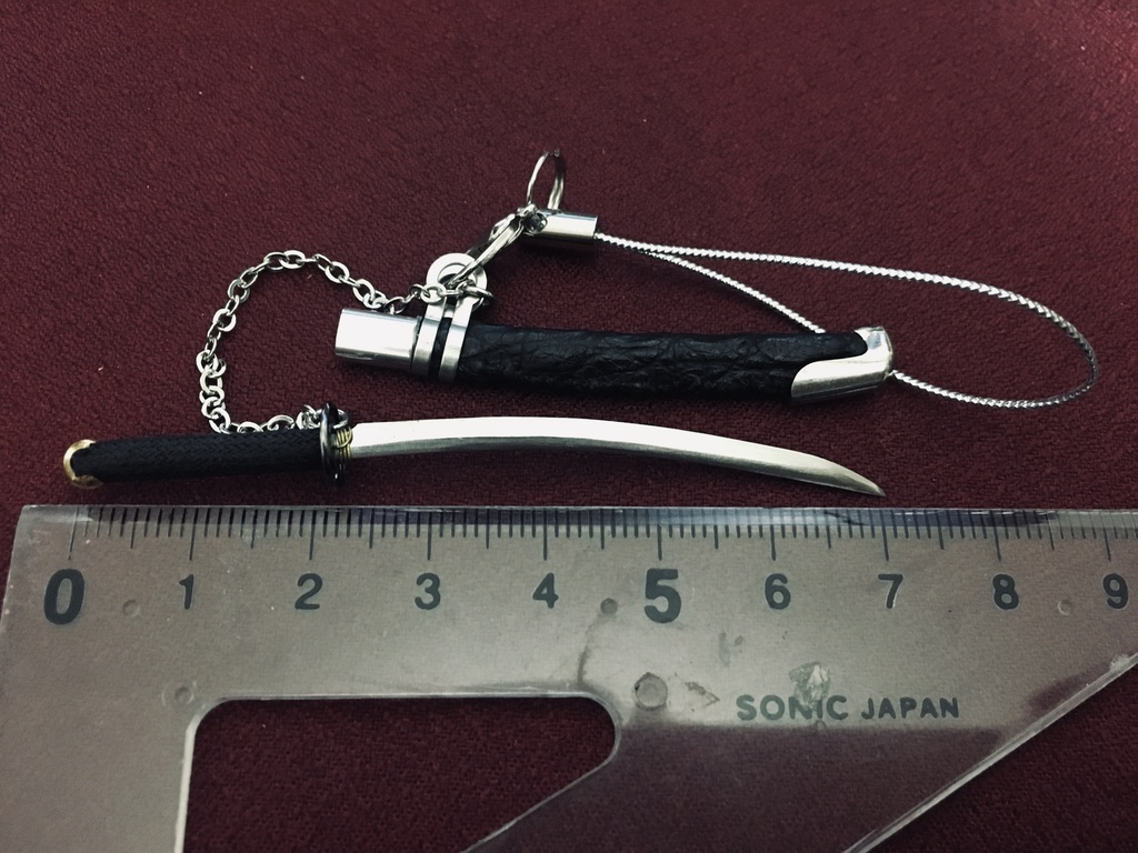 手作り刀ストラップ「参」(箱付き)