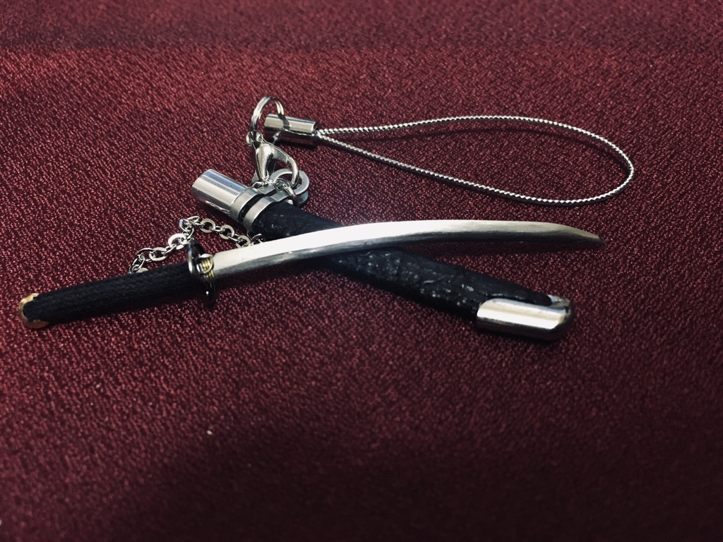 手作り刀ストラップ「参」(箱付き)