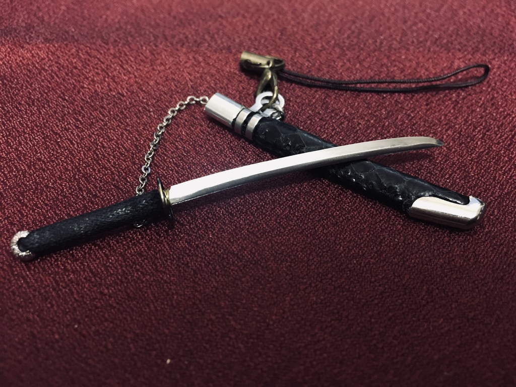 手作り刀ストラップ「弐」(箱付き)