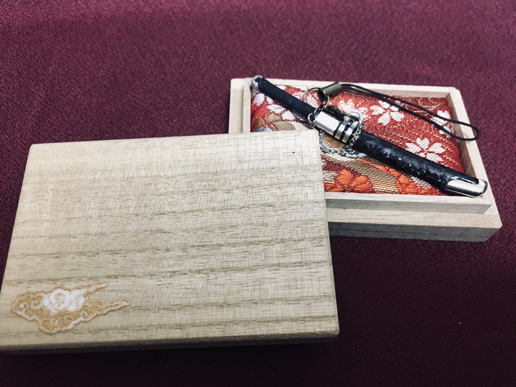 手作り刀ストラップ「弐」(箱付き)