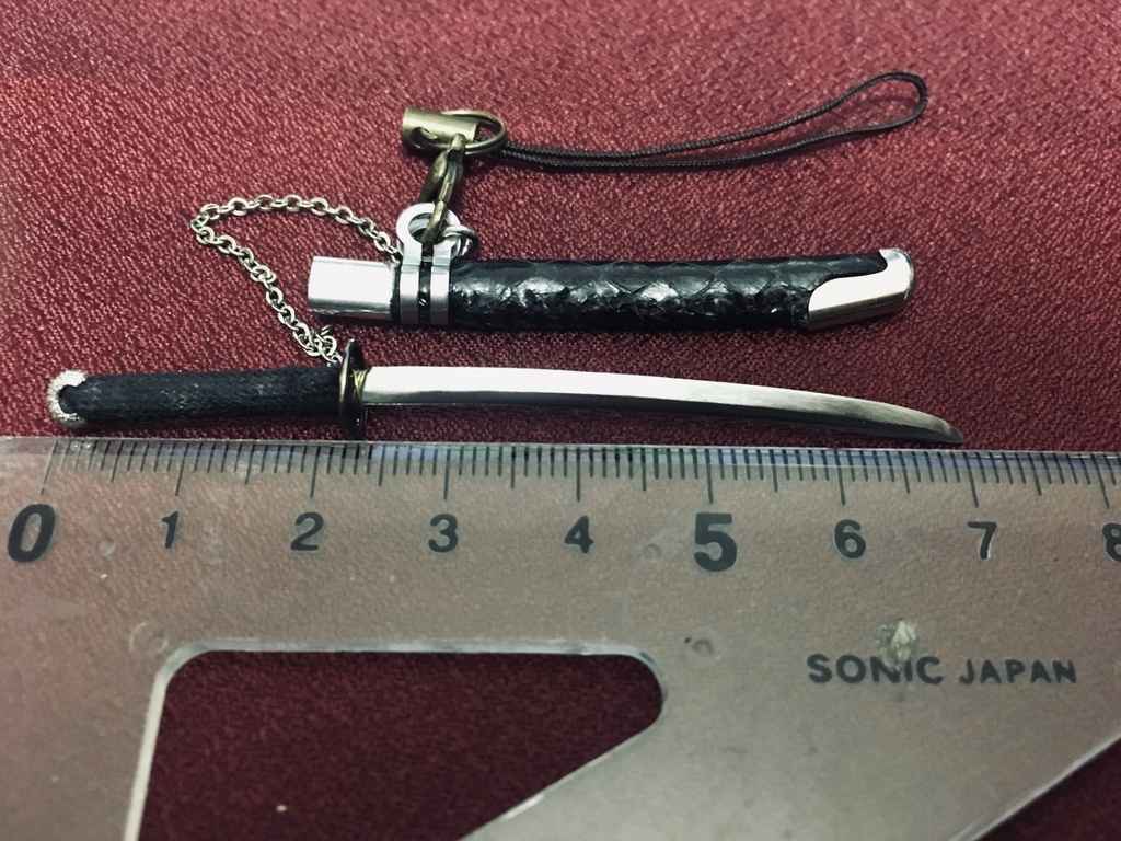 手作り刀ストラップ「弐」(箱付き)