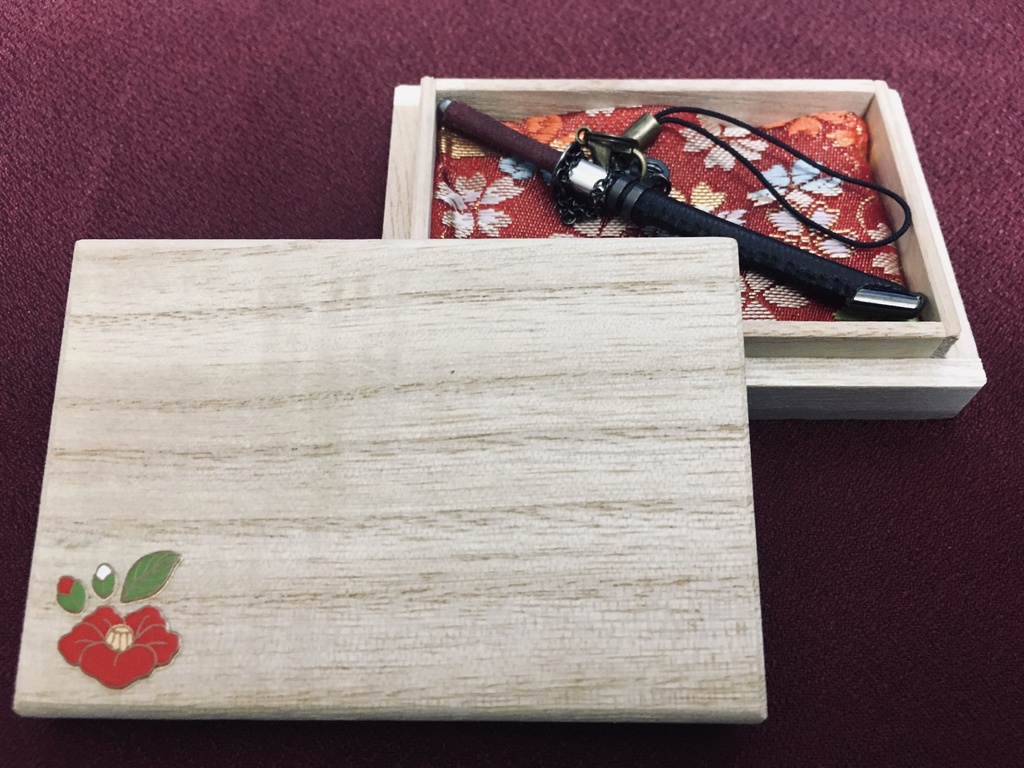 手作り刀ストラップ「壱」(箱付き)