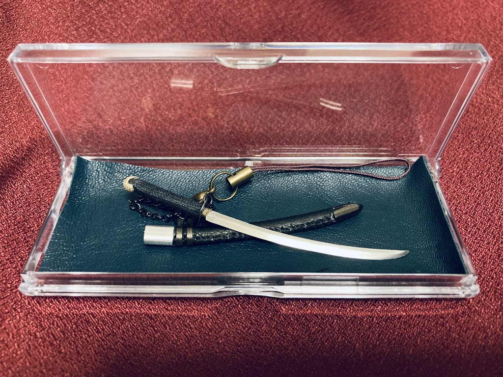 手作り日本刀ストラップ「玄武」