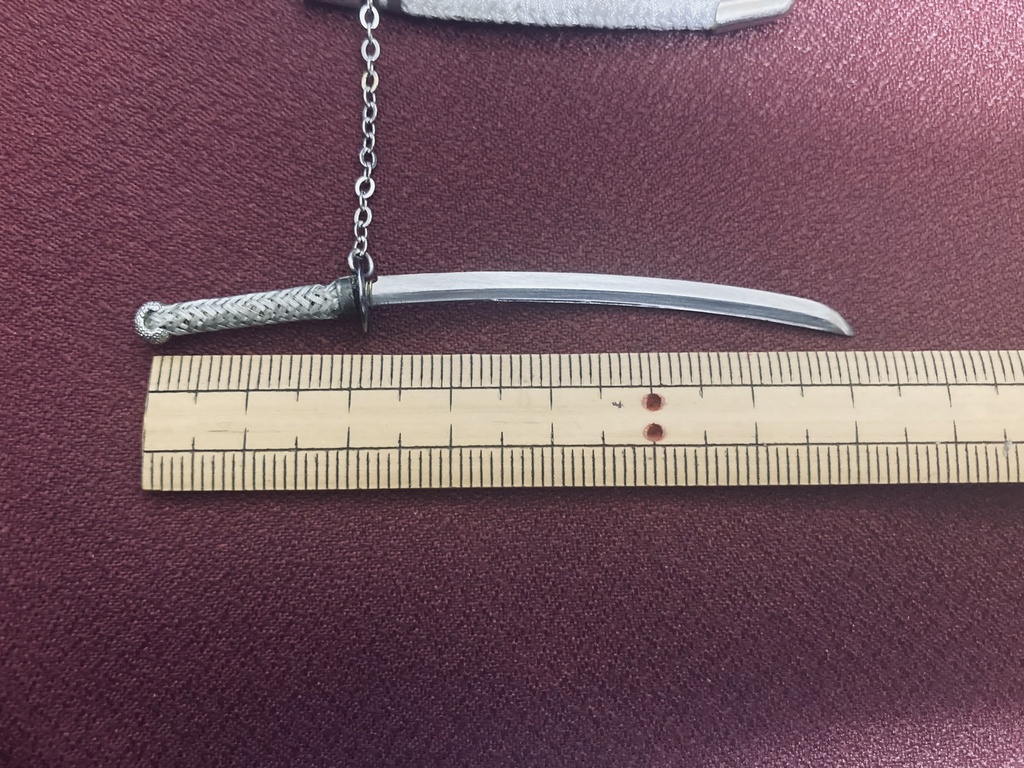 手作り日本刀ストラップ「淡雪」