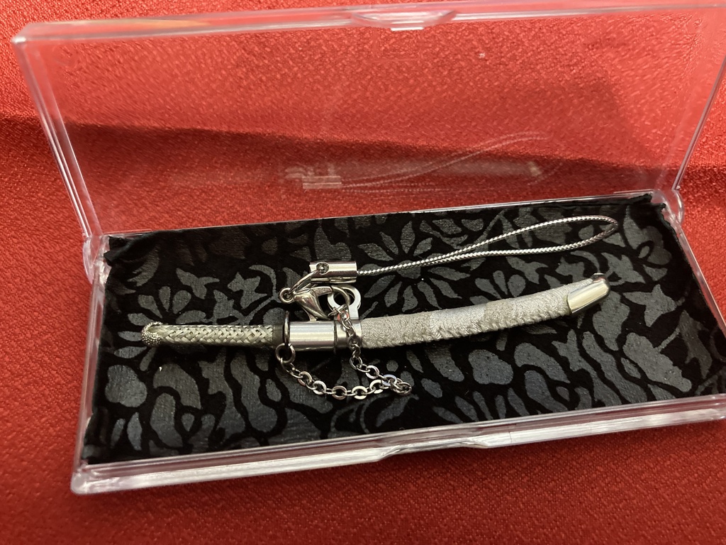 手作り日本刀ストラップ 白鞘