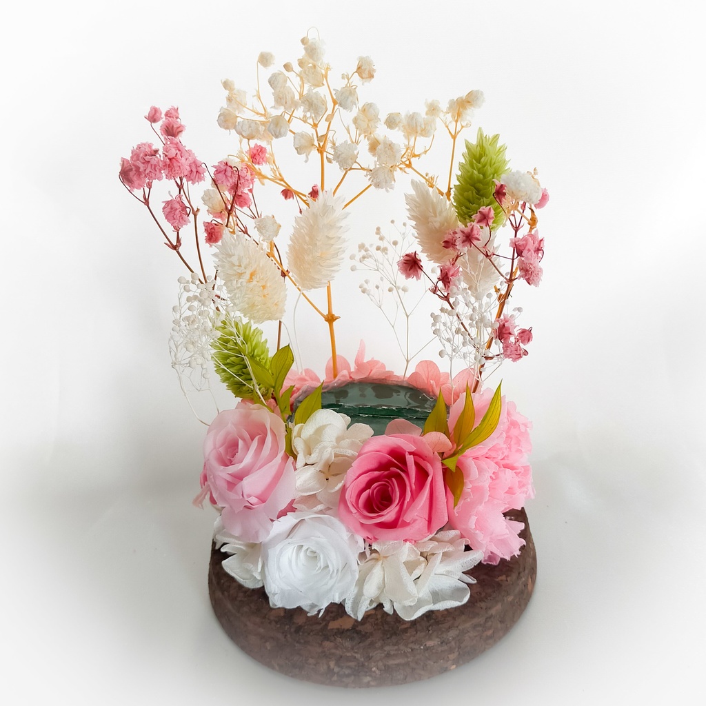 アクスタベース(ガラスドーム)ピンク