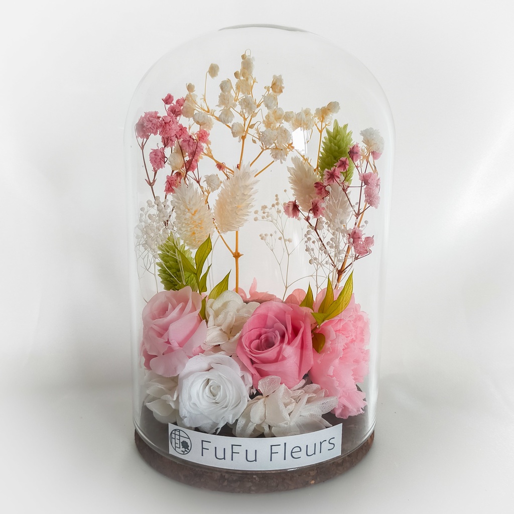 アクスタベース(ガラスドーム)ピンク