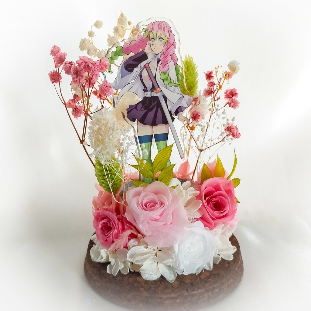 アクスタベース(ガラスドーム)ピンク