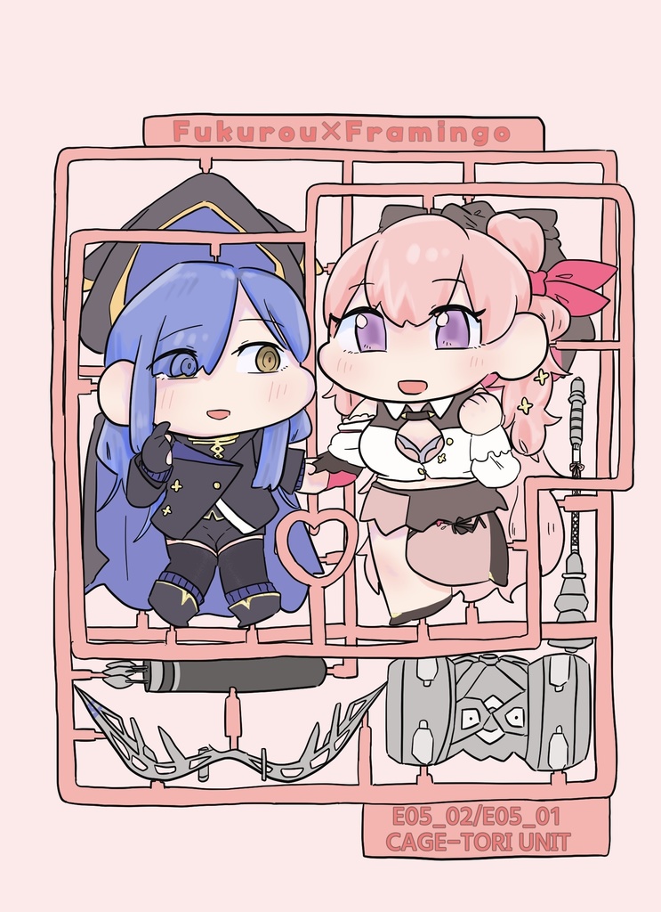 フクフラらぶらぶアクキー