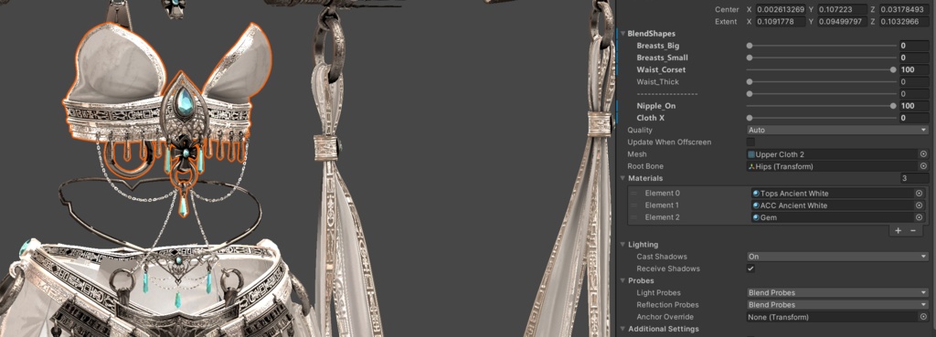 【無料】『断罪死都ネクロポリス』冥界の踊り子-混合シェイプ追加【3アバター対応】