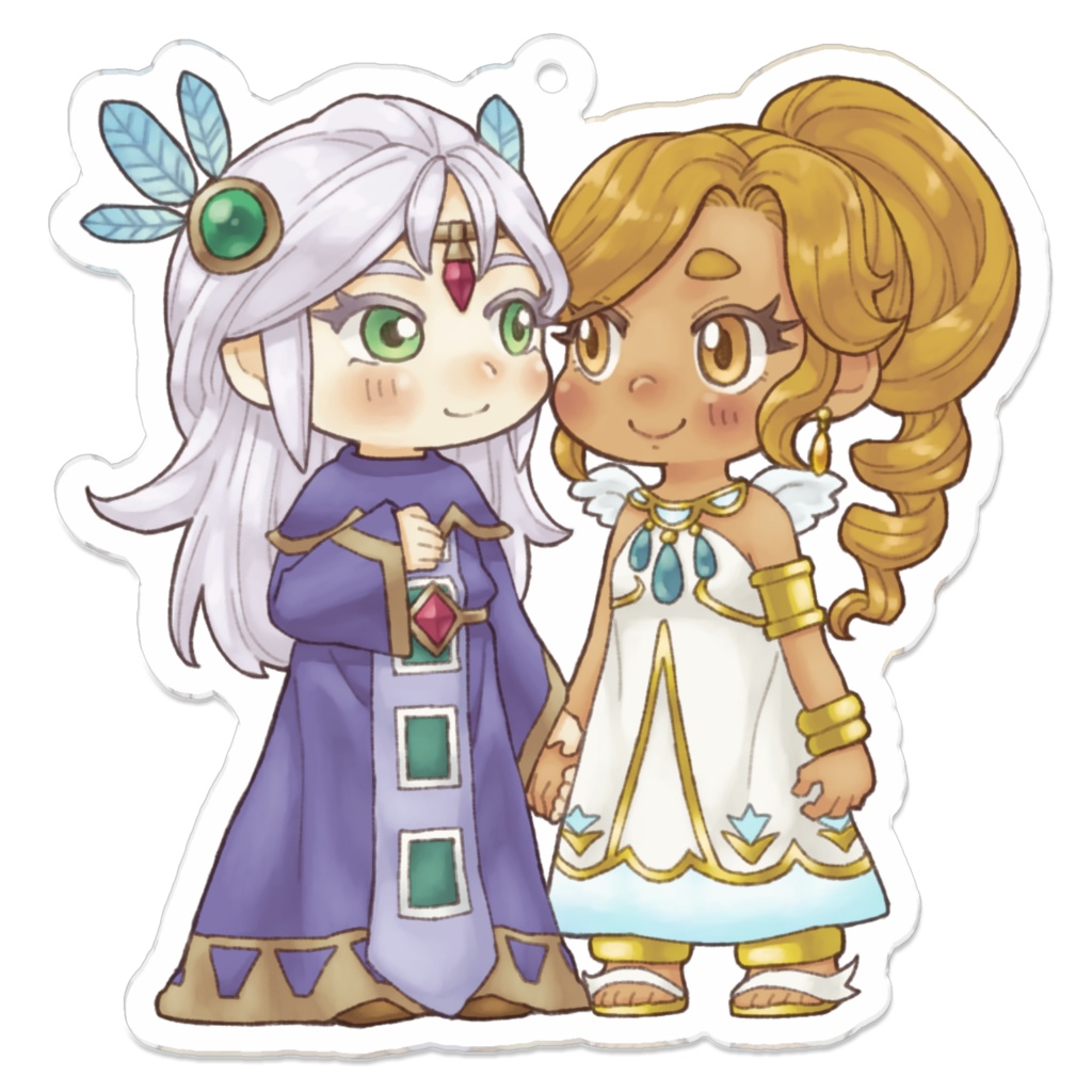 【FLi】アクリルキーホルダー シロネ×♀アバター