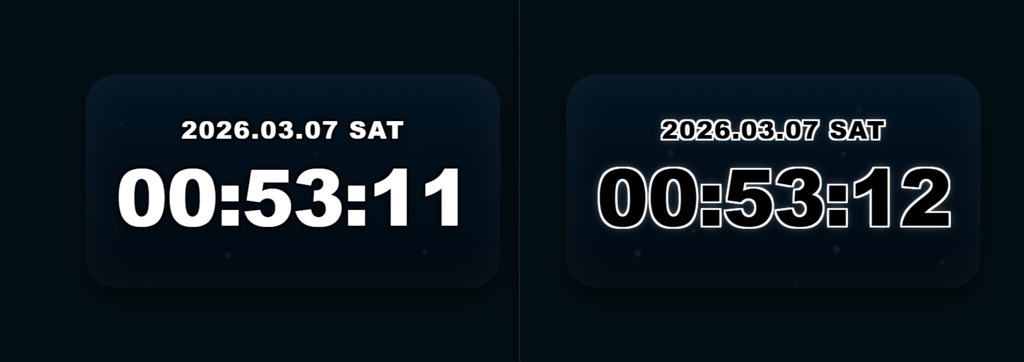 ð¬ãæéã®ããã¯ãããSimpleSeaClockð¬