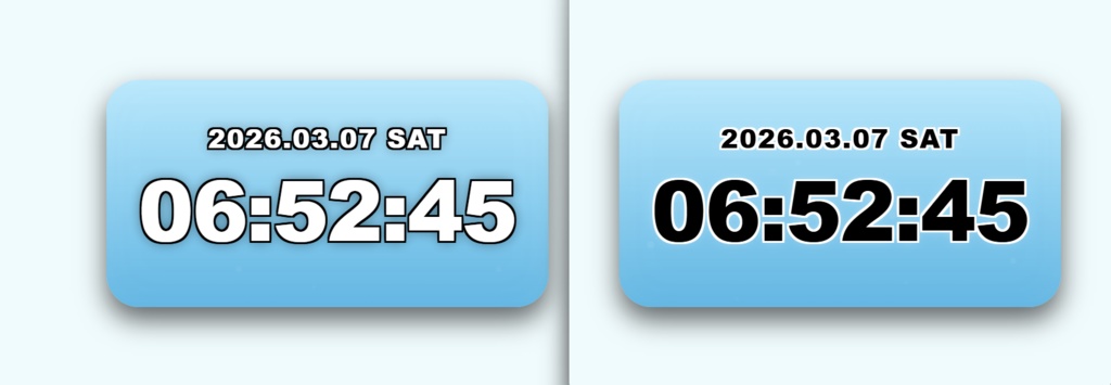 ð¬ãæéã®ããã¯ãããSimpleSeaClockð¬