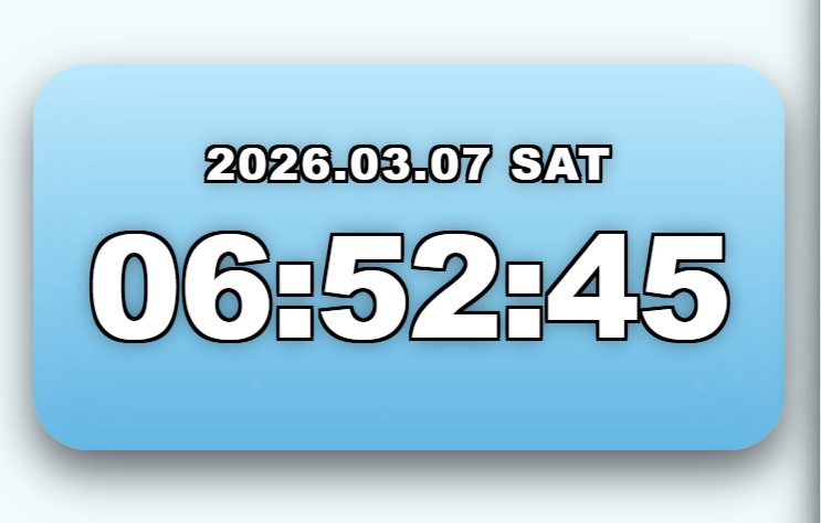 🐬【時間ギミックあり】SimpleSeaClock🐬