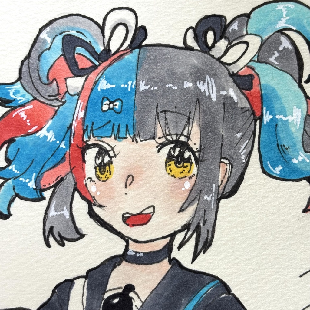 【FGOファンアート】清少納言ちゃん／手描き原画（ポストカードサイズ）