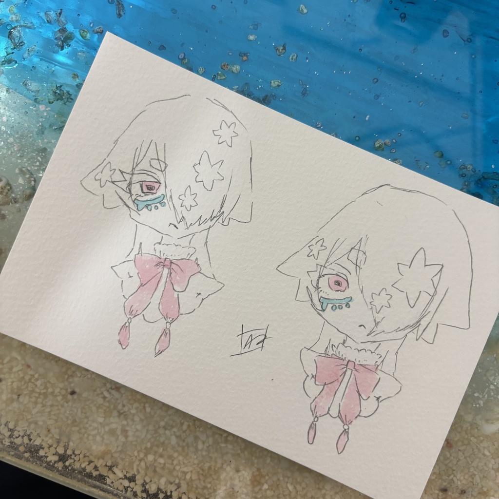 オクタくん|夜に生まれたらくがきたち(原画8枚)