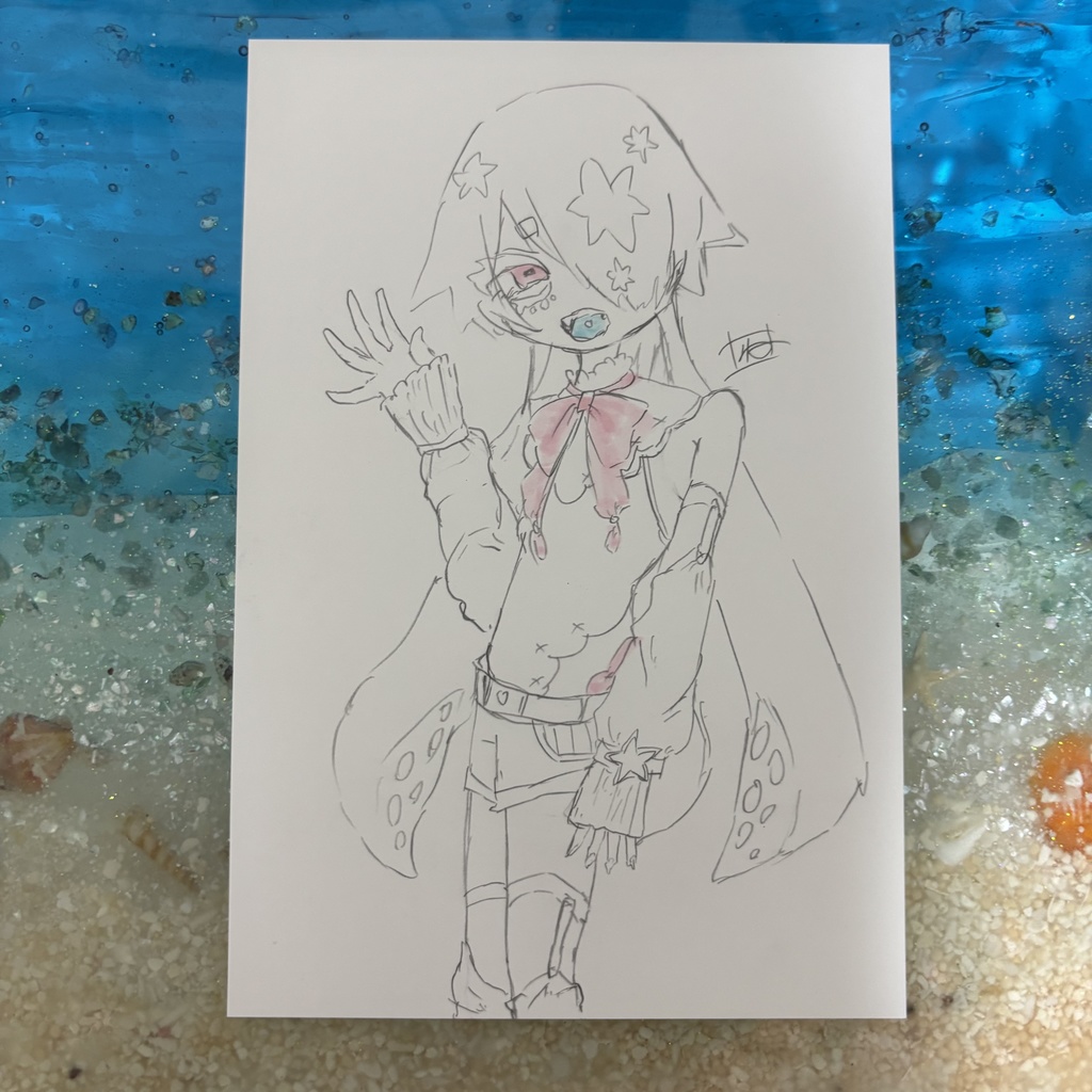 オクタくん|夜に生まれたらくがきたち(原画8枚)