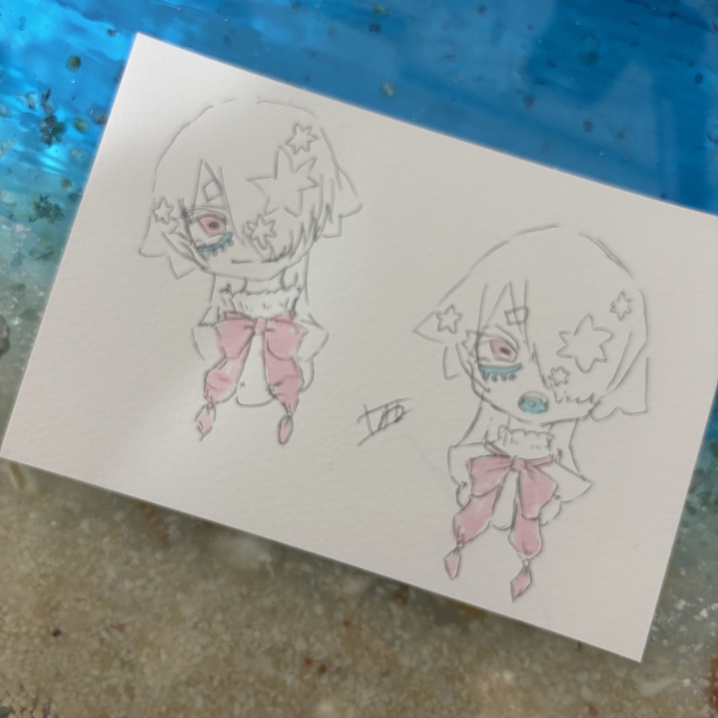 オクタくん|夜に生まれたらくがきたち(原画8枚)