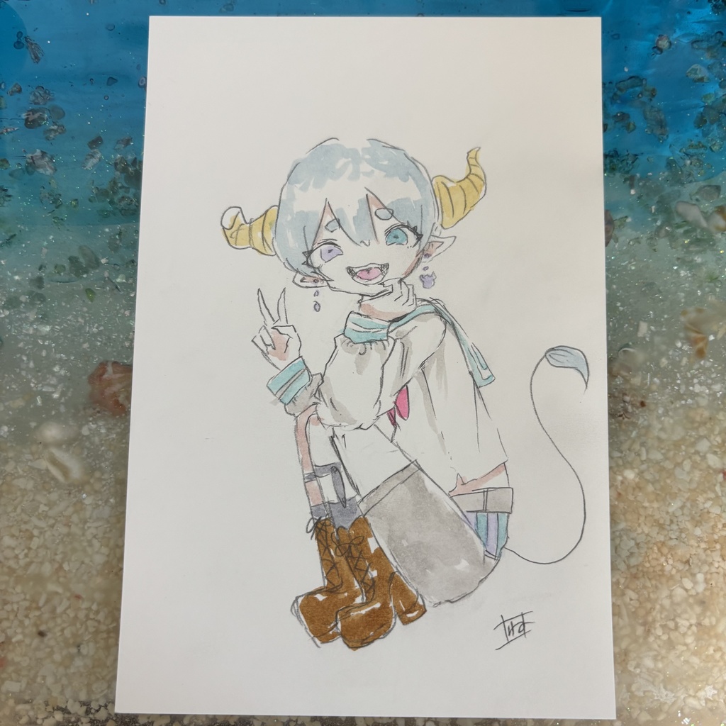 リウスくん｜手描き原画