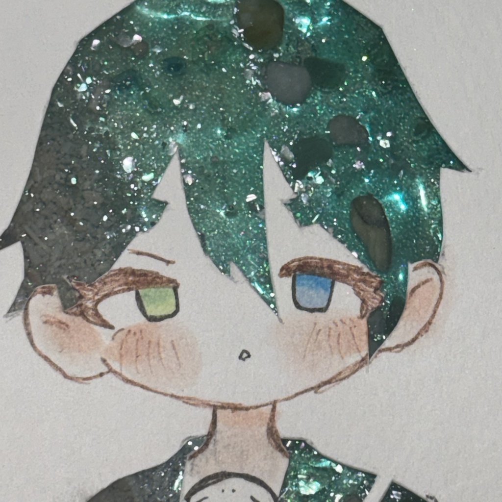 きみ色に染まる オリジナル手描き原画イラスト 一点物