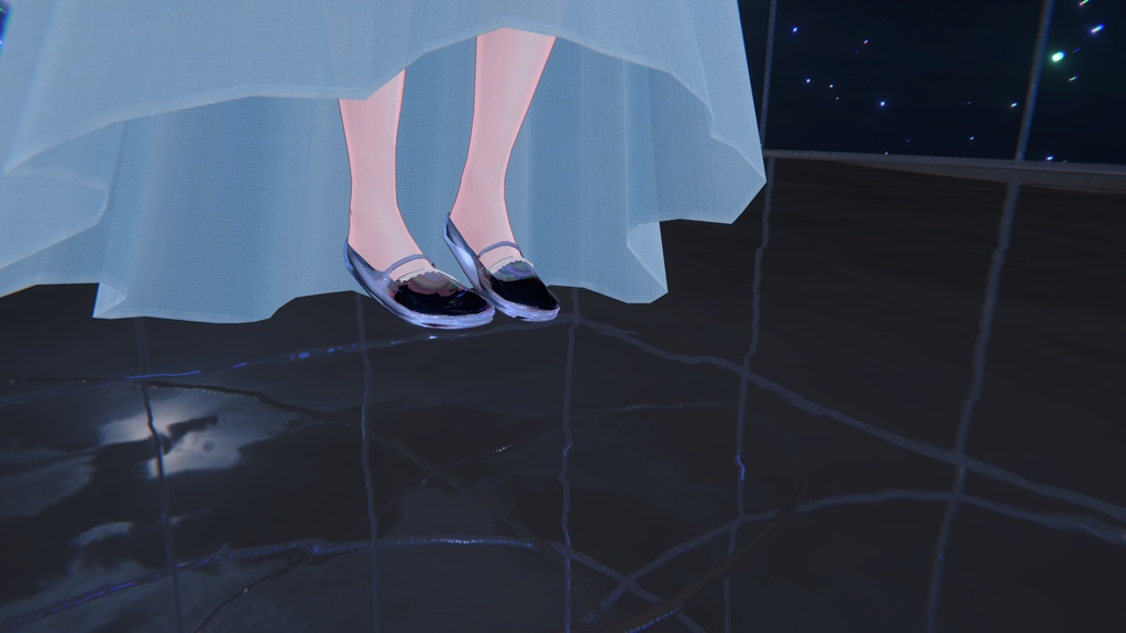 「萌専用」サファイアシューズ