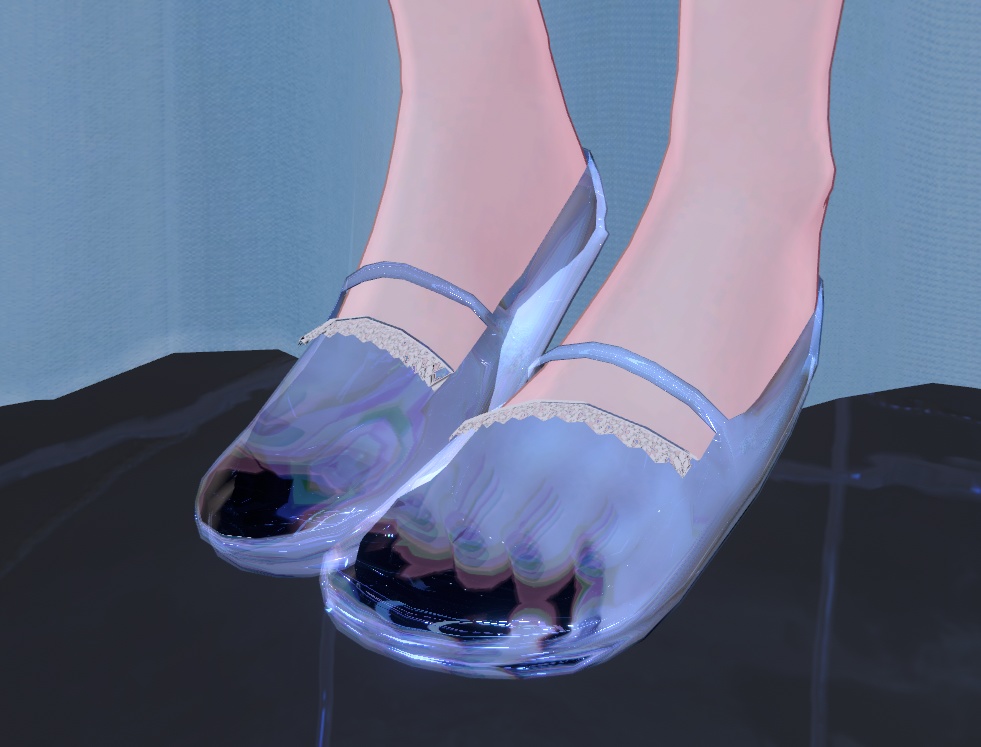 「萌専用」サファイアシューズ