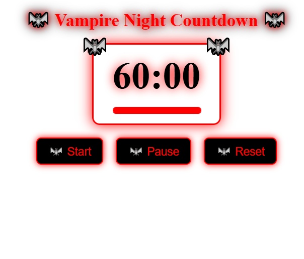 無料配布！🦇 Vampire Night Countdown 🦇【YouTube/VTuber/OBS】