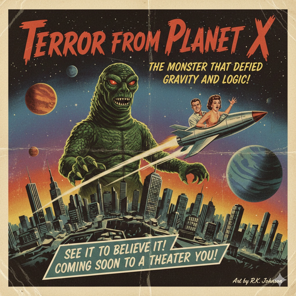 レトロポスター風