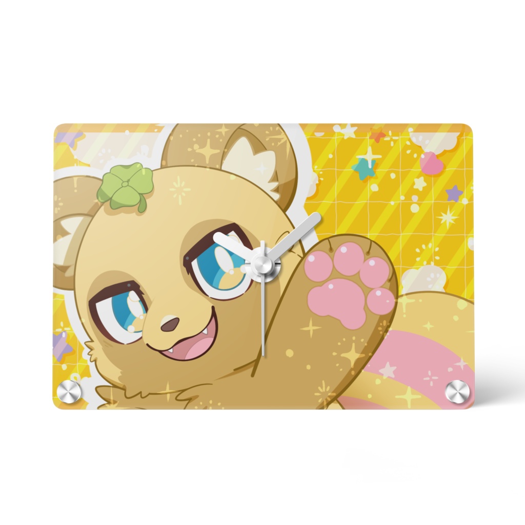 【アクリル時計】すっこでぃー にくきゅうver アクリル時計!