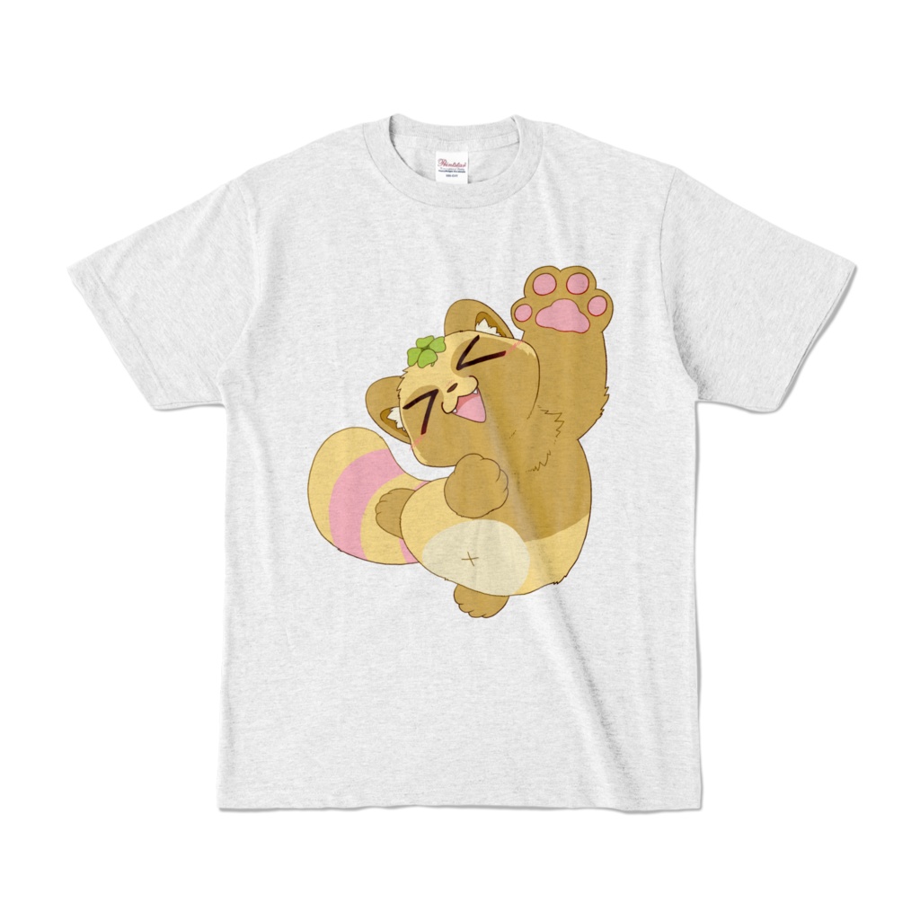 【カラーTシャツ ホワイト(アッシュ)】元気ハツラツ!意気揚々すっこでぃーシャツ!