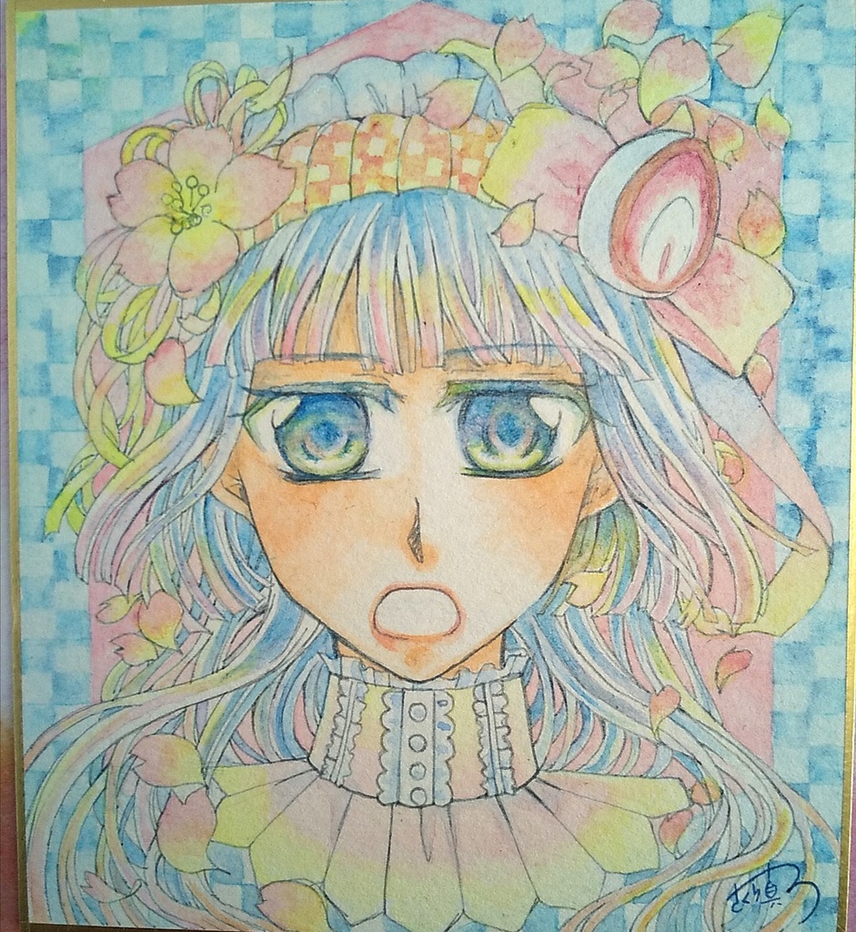 ❮原画❯1/4色紙