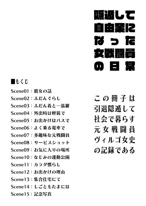 隠遁して自由業になった女戦闘員の日常