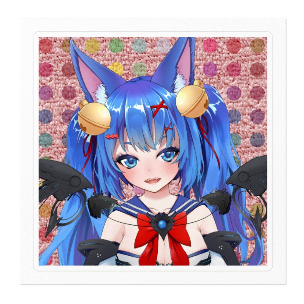 変形ニヤ顔さかなちゃんステッカー