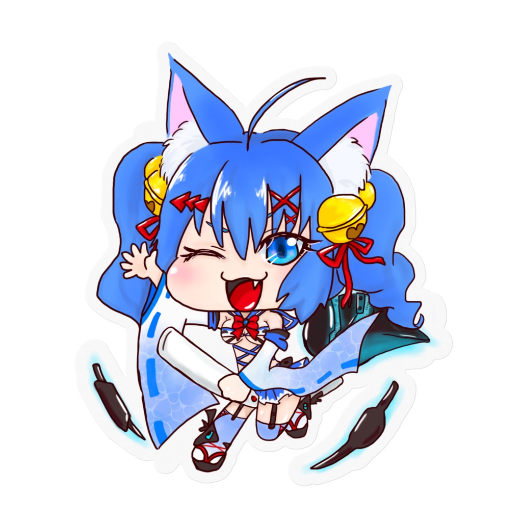さかなちゃん麻雀ステッカー